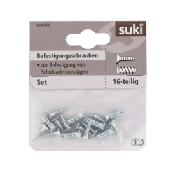Suki Befestigungsschrauben für Kugelauszug 6270037+39 16 Stück