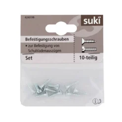 Suki Befestigungsschrauben für Kugelauszug 6270031-35/+42 10 Stück