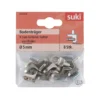 Suki Bodenträger Stahl Durchmesser 0,5 x 0,6 cm vernickelt 8 Stück