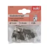 Suki Bodenträger Stahl/Kunststoff Durchmesser 0,5 x 0,8 cm vernickelt 4 Stück