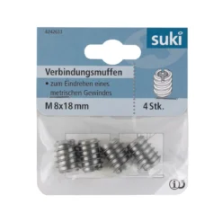 Suki Einschlagmutter blank M8 4 Stück