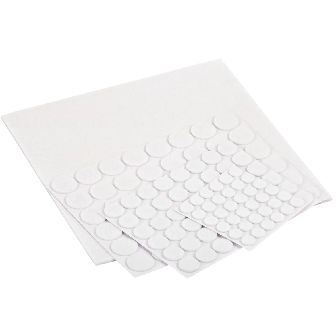Suki Filzgleiter-Set klebend weiß 133-teilig