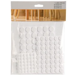 Suki Filzgleiter-Set klebend weiß 133-teilig
