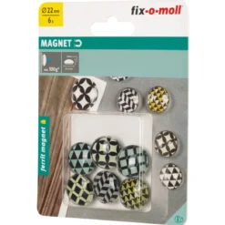 Suki Glas-Magnete Ferrit Ø 22 x 9 mm