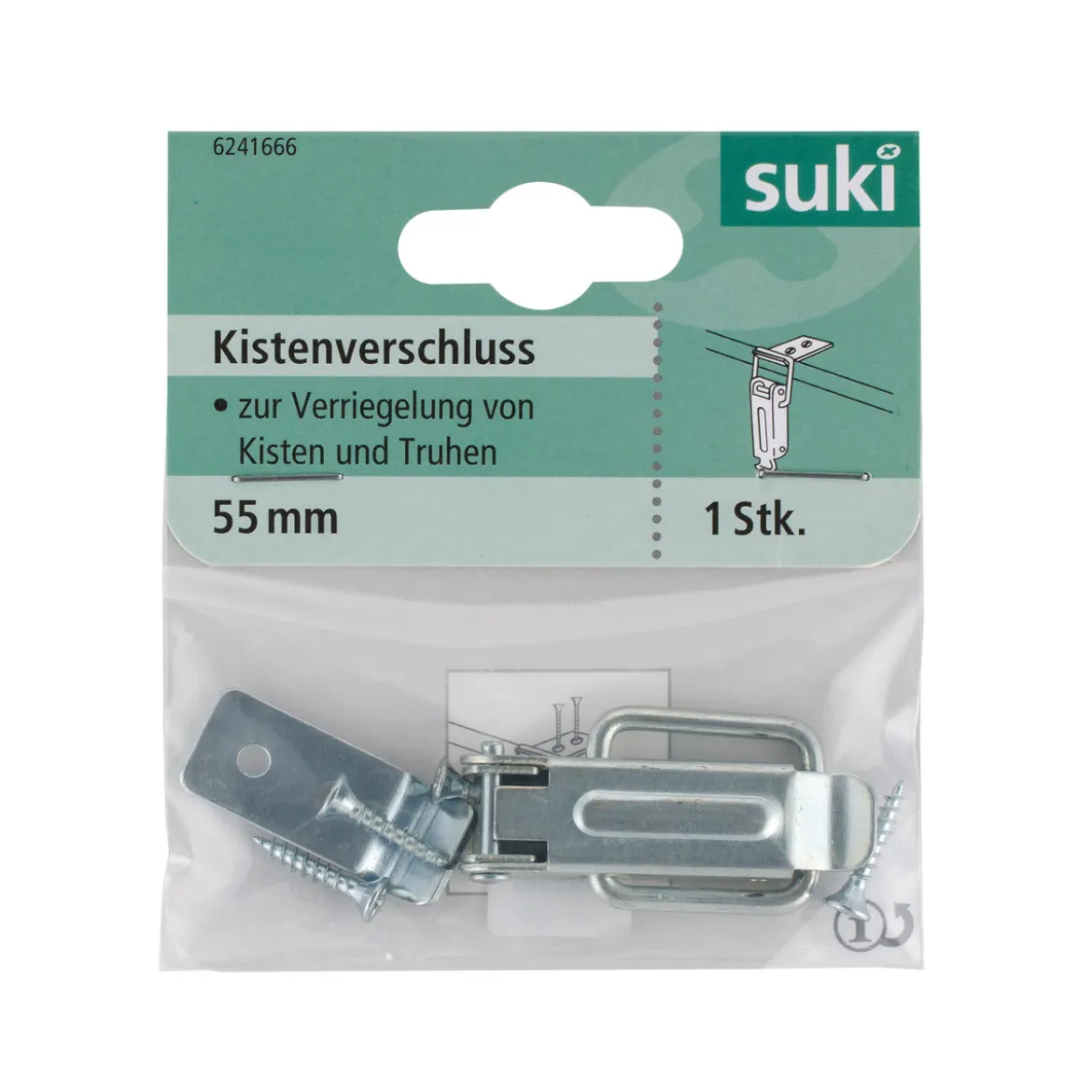 Suki Kistenverschluss 55 mm verzinkt