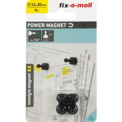 Suki Magnetkegel Neodym Ø 12 x 20 mm, schwarz