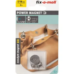 Suki Magnetverschluss Neodym Ø 18 mm, silber