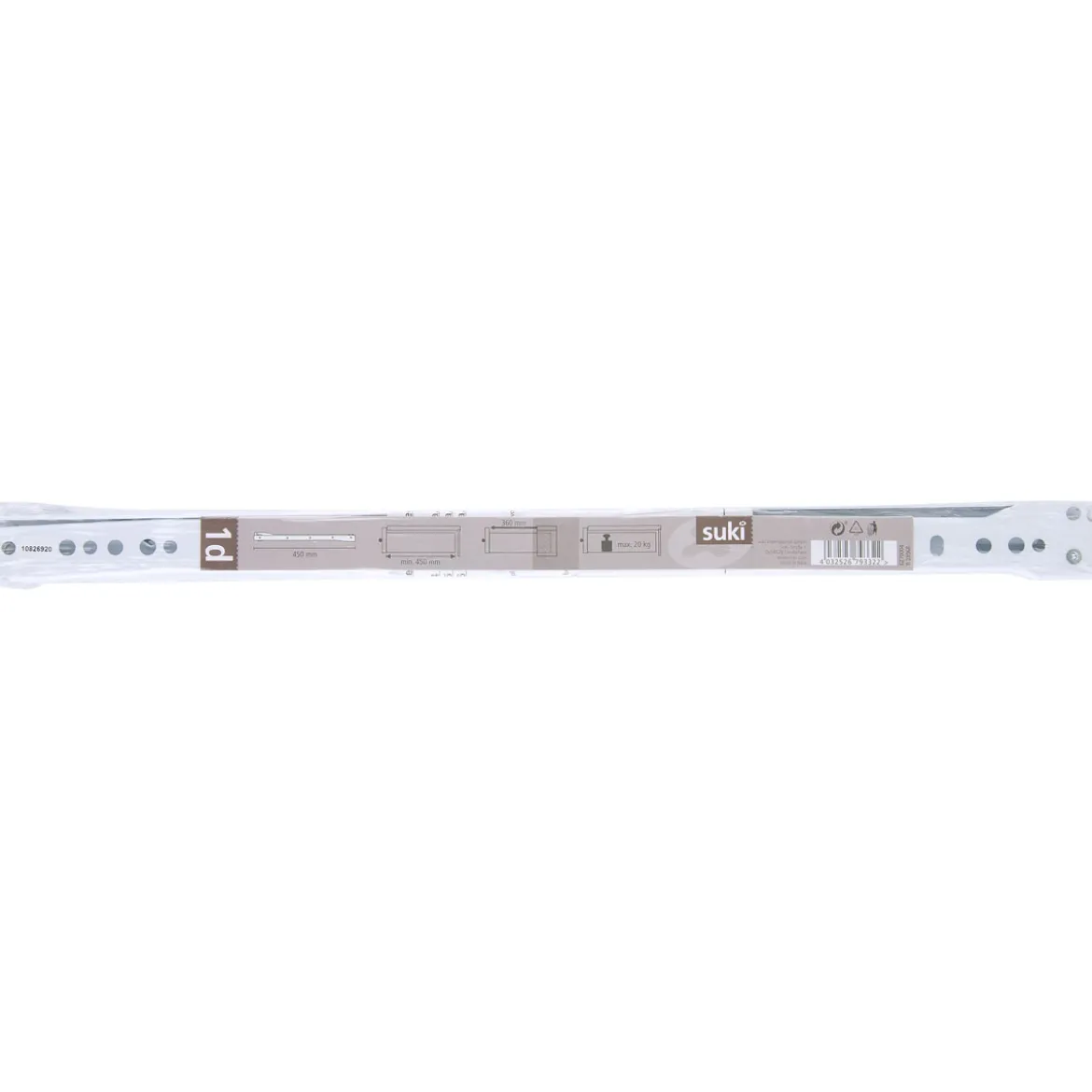 Suki Rollschubführung weiß 45 cm