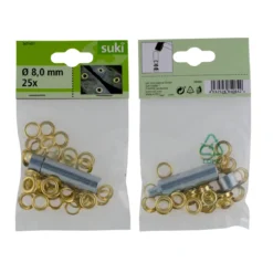 Suki Ösen-Set mit Werkzeug 8 mm 10-teilig