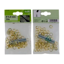 Suki Ösen-Set mit Werkzeug 6 mm 10-teilig