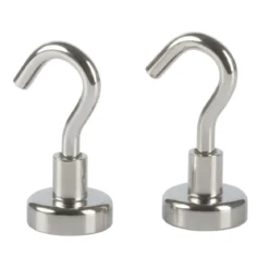Suki Topfmagnet Neodym mit Schraubhaken M4 Ø 16 x 35 mm, silber