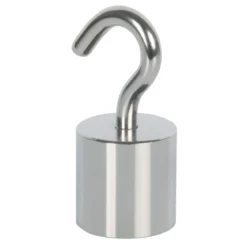 Suki Topfmagnet Neodym mit Schraubhaken M6 Ø 24,5 x 52 mm, silber
