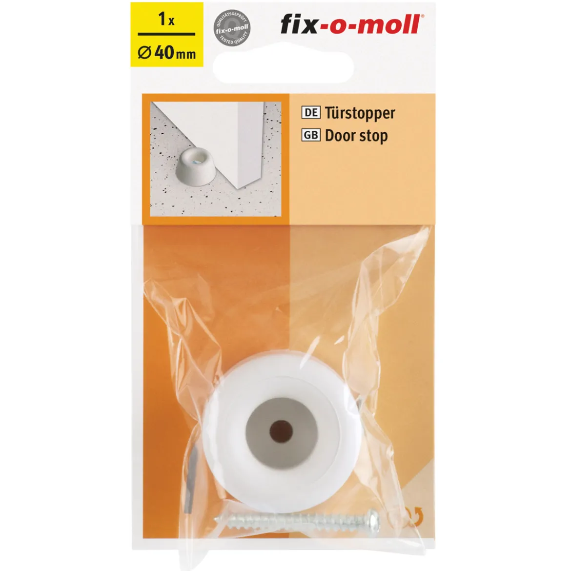 Suki Türstopper mit Schraube 3 cm weiß
