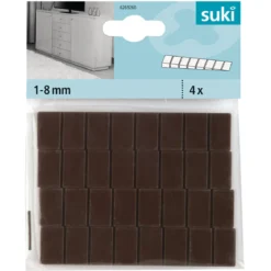 Suki Unterlegkeil 10 x 2 x 8 cm braun 4 Stück