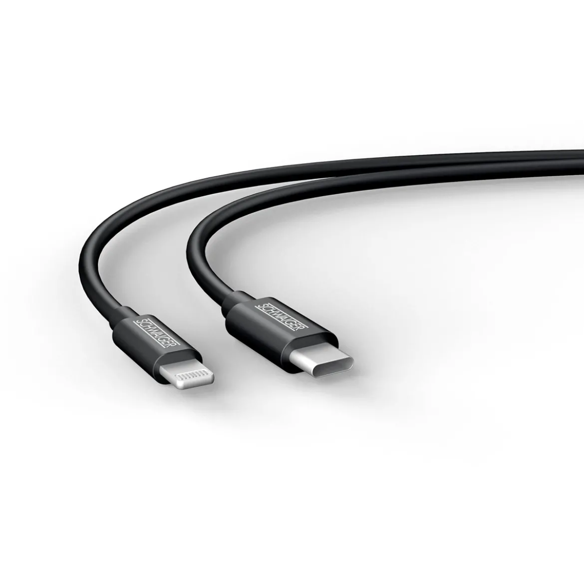 Sync u.Ladekabel Typ Apple lightning aufC 0,5m schwarz