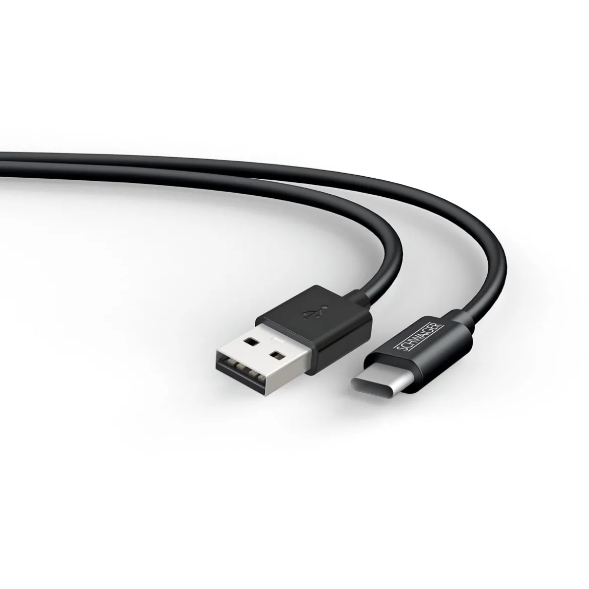 Sync u. Ladekabel Typ C auf A 2,0mschwarz