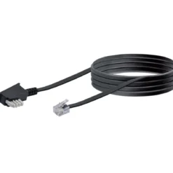Telefon-Anschlussleitung 10m sw