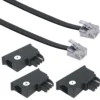 Telefon-Anschlussleitung 6m sw