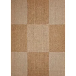 Teppich Arizona 160x230cm kariert beigebraun 972-10