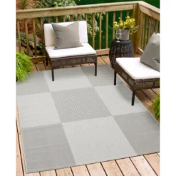 Teppich Arizona 160x230cm kariert grau972-18