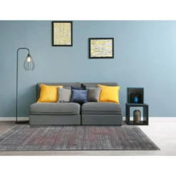 Teppich Campos 120x170 cm grau-coralle