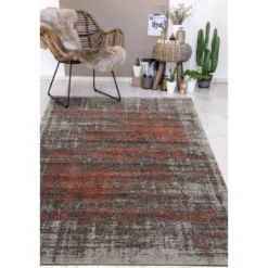 Teppich Campos 120x170 cm grau-coralle