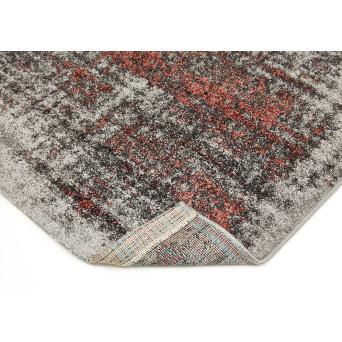 Teppich Campos 120x170 cm grau-coralle