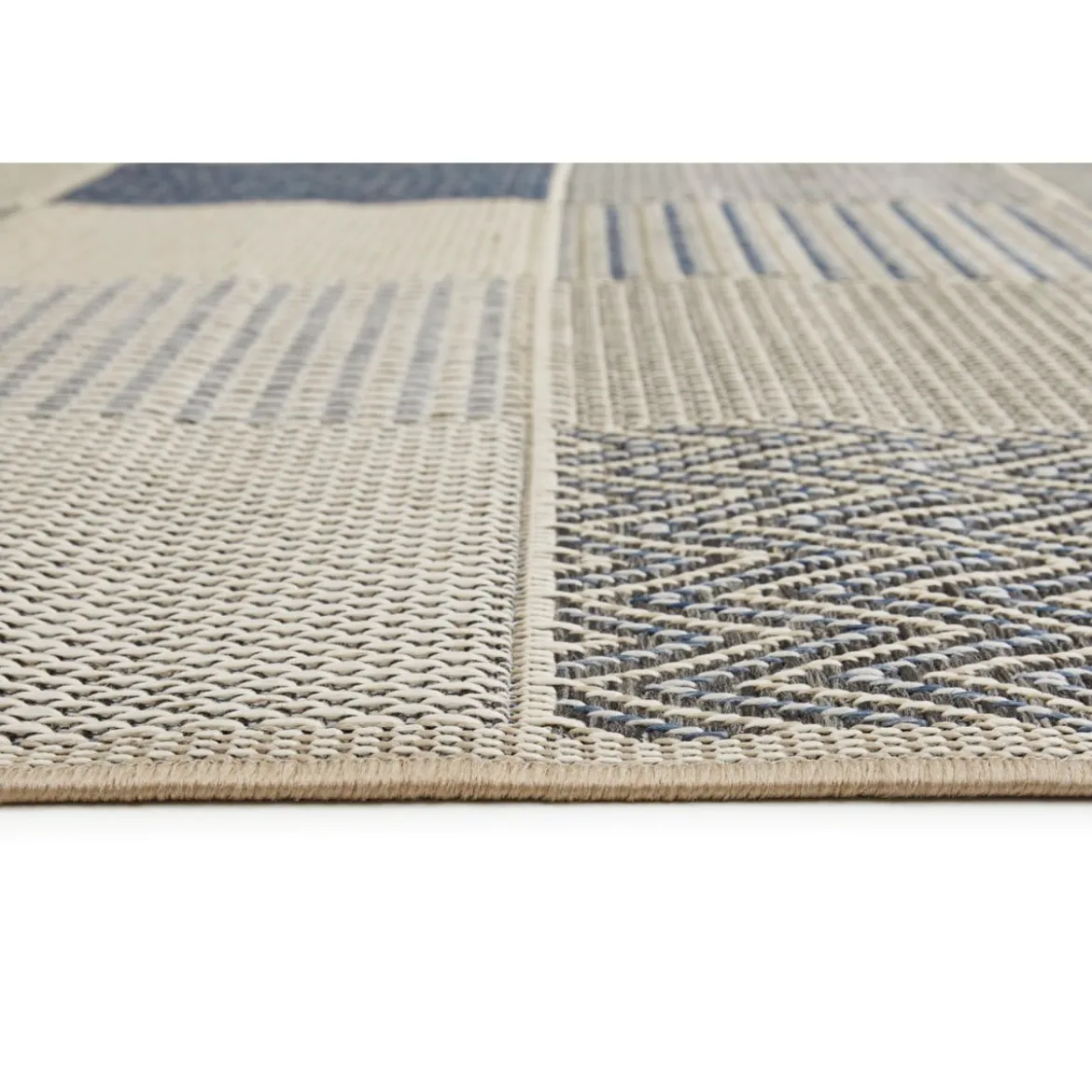 Teppich Clyde 80x200cm beige-blau