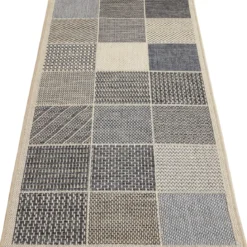 Teppich Clyde 80x200cm beige-blau