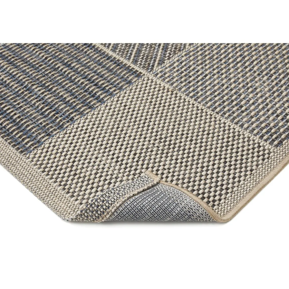Teppich Clyde 80x200cm beige-blau