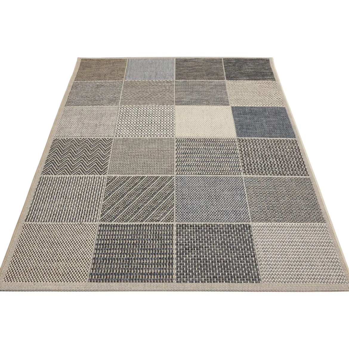 Teppich Clyde 120x170cm beige-blau