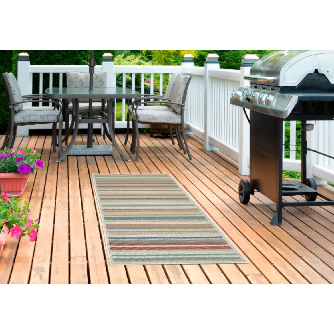 Teppich Sedona 67x120cm Streifen multi