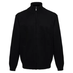 Terrax Workwear Strickjacke Herren schwarz melange 2XL