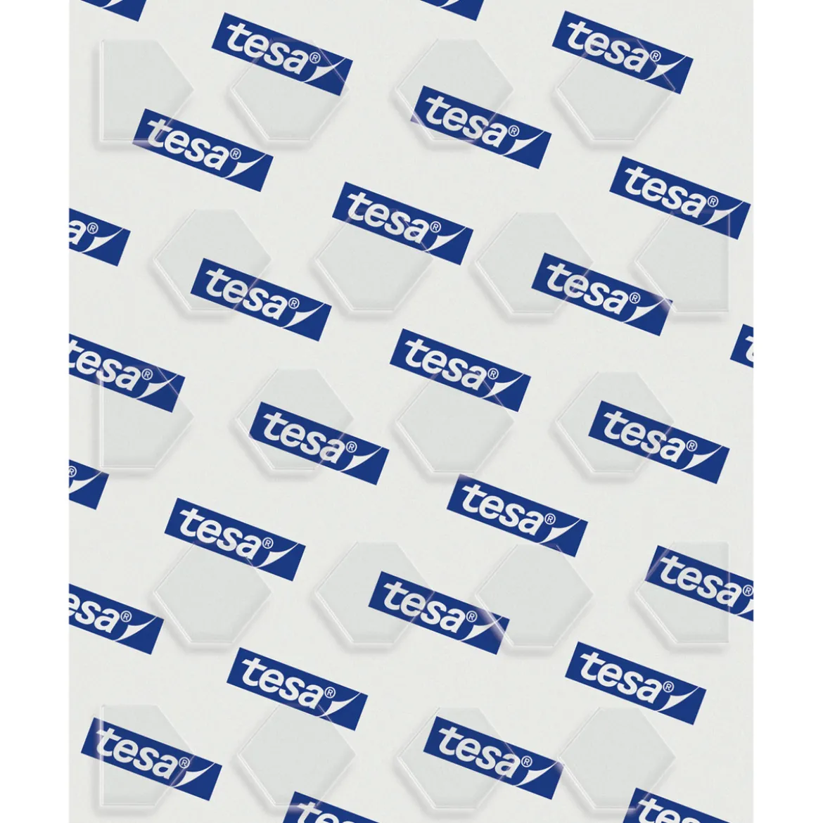 Tesa Doppelseitige Klebepads transparent 60 Stück