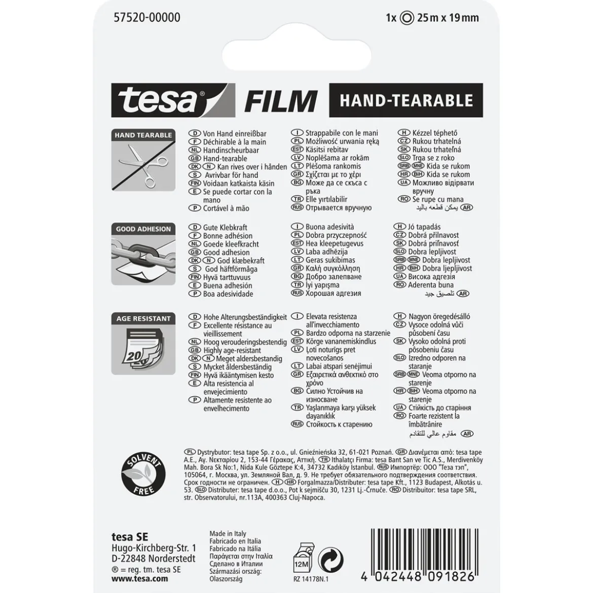 Tesa film 25m x 19 mm