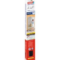 Tesa Fliegengitter Alu Comfort für die Tür braun 1,00m x 2,10 m