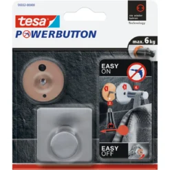 Tesa Haken Powerbutton Classic Eckig
