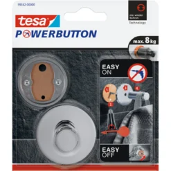 Tesa Haken Powerbutton Premium Chrom