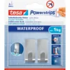 Tesa Haken Powerstrips Waterproof Small Metall