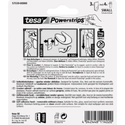 Tesa KlebehakenPowerstrips Small Trend weiß