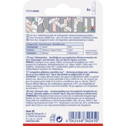 Tesa Klebestreifen für Tapete und Putz 6 Stück Traglast 6 x 1 kg