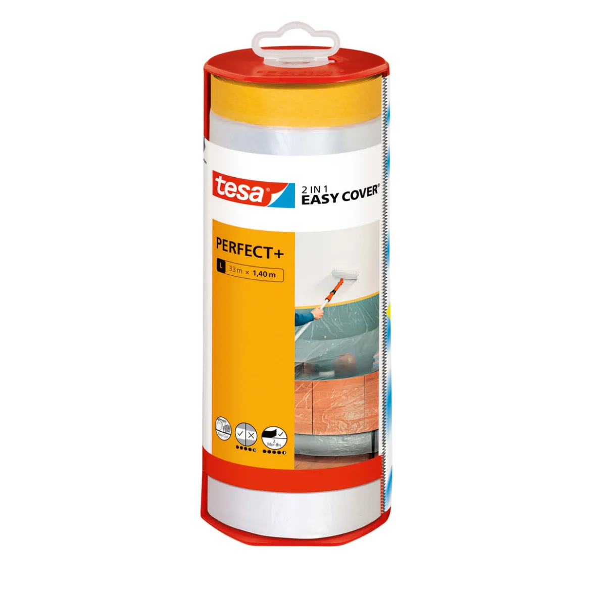 TesaMalerband Easy Cover Perfect+ Spender und Refill 33 x 1,4 m