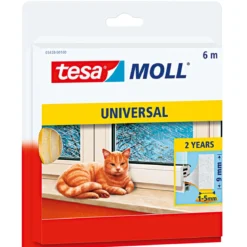 Tesa moll Schaumstoff-Dichtung 6 m 9 x 6 mm