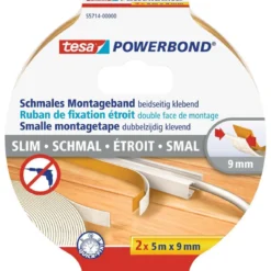 Tesa Powerbond Montageband 2 x 5mx9 mm