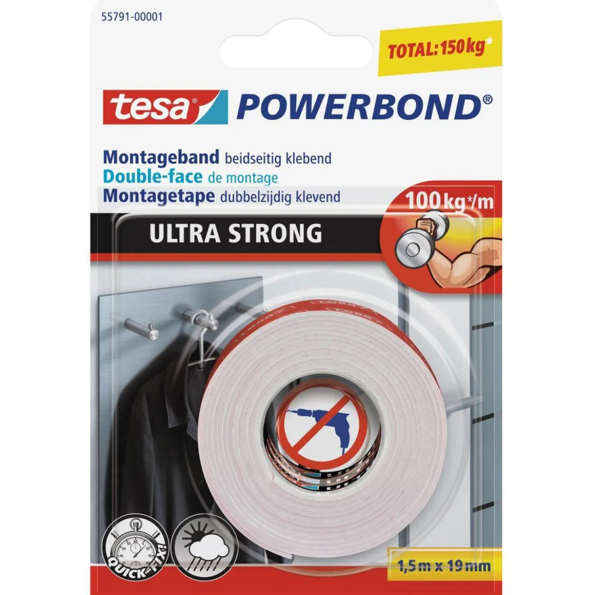 Tesa Powerbond Ultra Strong 1,5mx19 mm