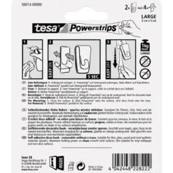Tesa Powerstrips Klebehaken Transparent