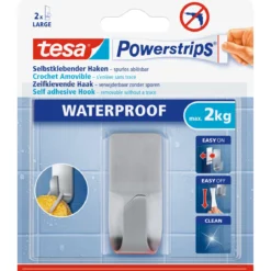 Tesa Powerstrips Waterproof Haken Metall