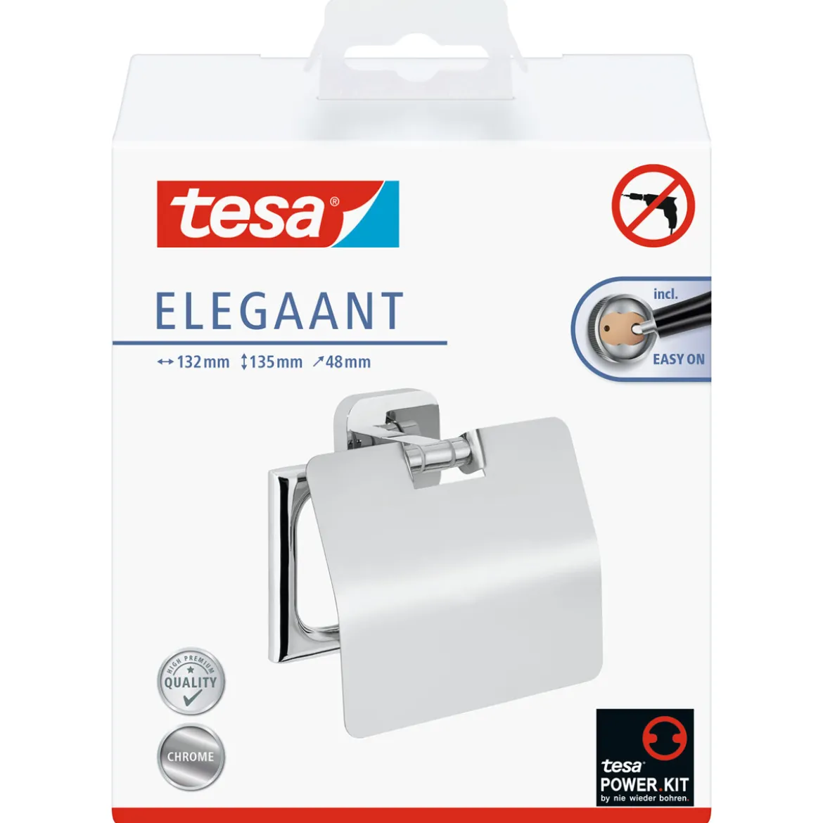 Tesa Toilettenrollenhalter ohne Deckel Elegaant