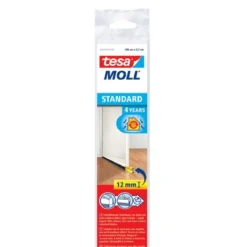 Tesa Türdichtschiene für Spalten bis 12 mm weiß