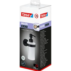 Tesa Wandseifenspender Moon mattschwarz